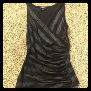 Black and silver tank top